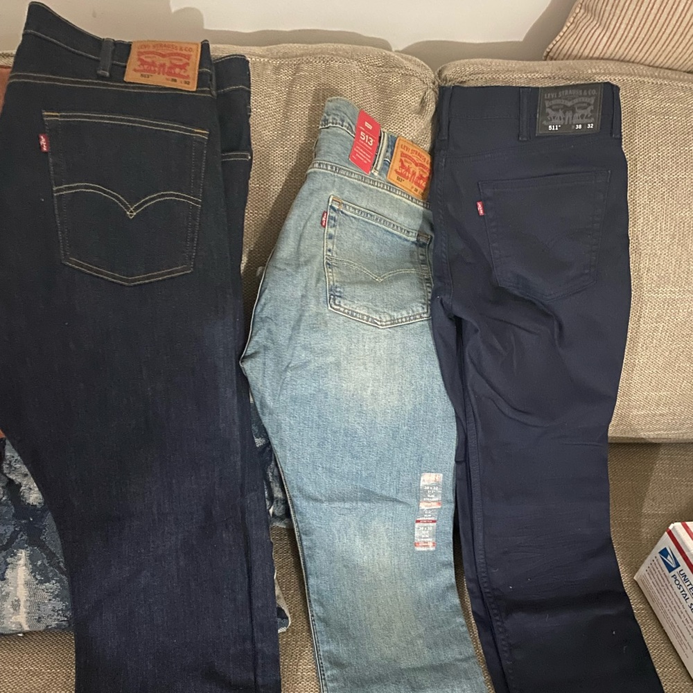 3 pair jean bundle - Men's Levi's® 513™ Slim Straight Stretch Jeans